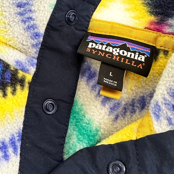 Patagonia Synchilla Snap-T Recycled Fleece Pullover Size Large Multi Col… - Picture 6 of 12